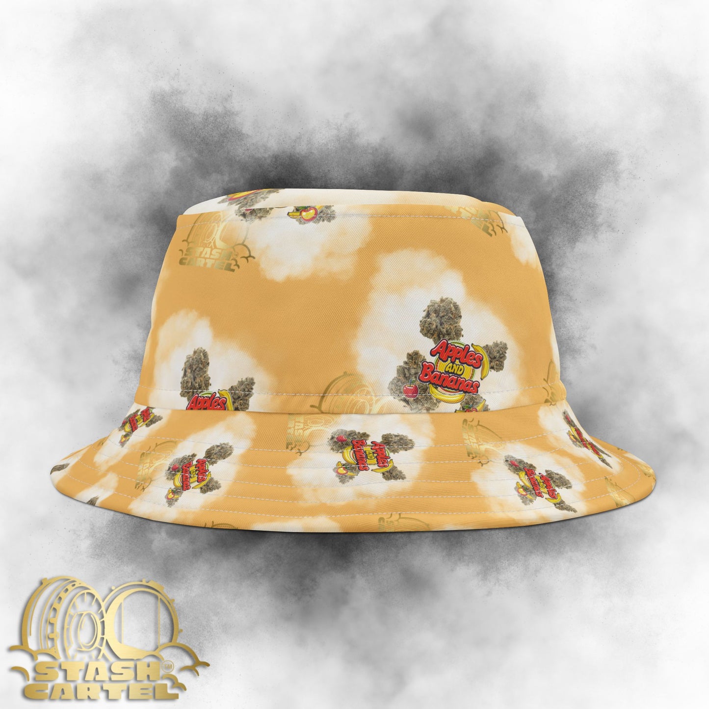 Apples & Bananas Bucket Hat – Fruity Chaos Meets Gas-Dripped Luxury