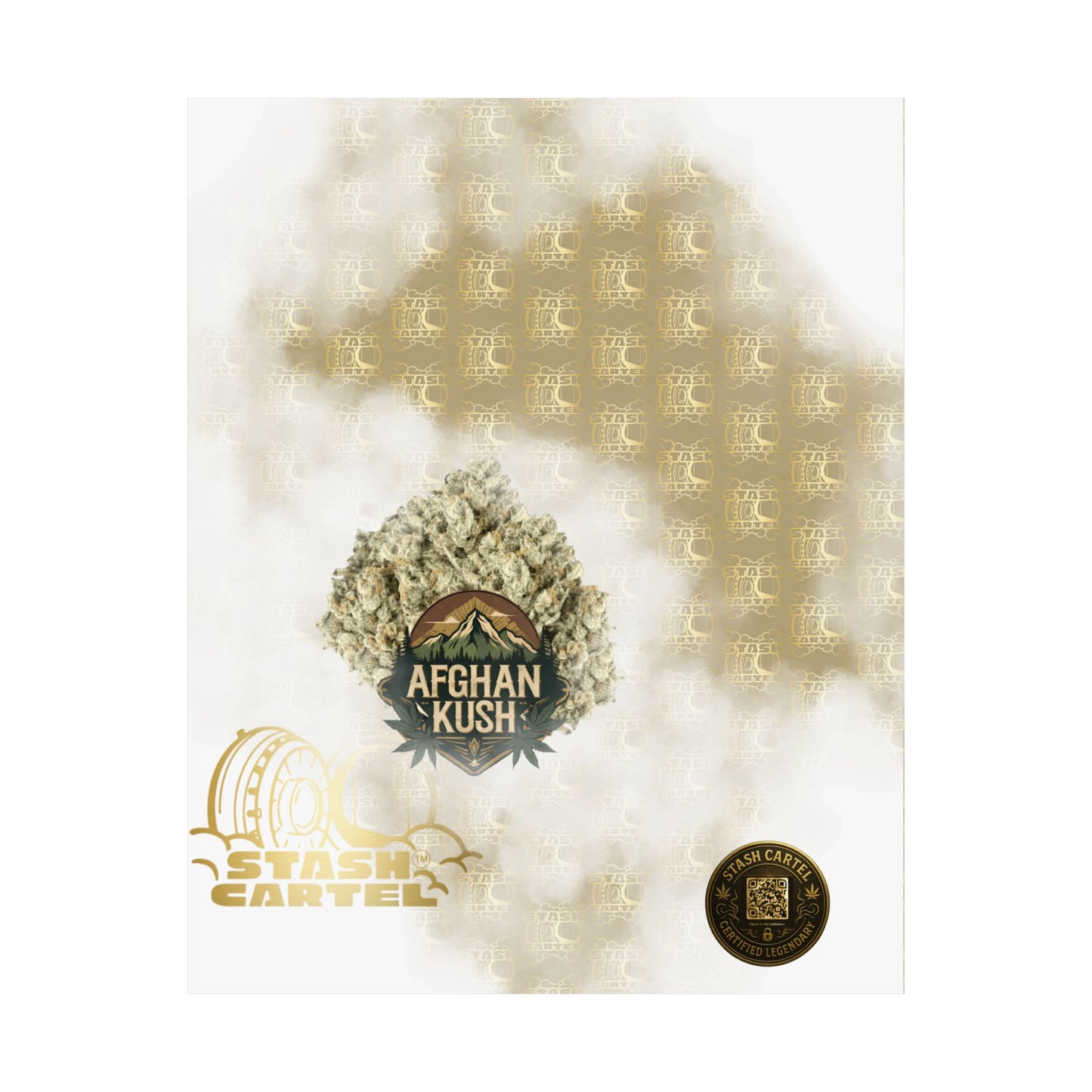 π§Ώπ Afghan Kush Poster β Deep Indica Poster with Landrace Power