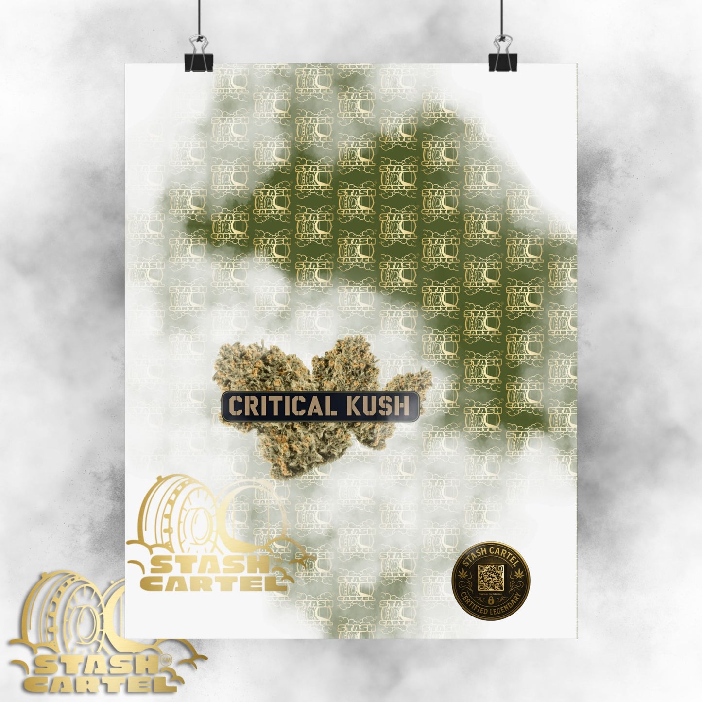 π£π² Critical Kush Poster β Classic Indica Wall Art with Spicy Earth & Knockout Calm