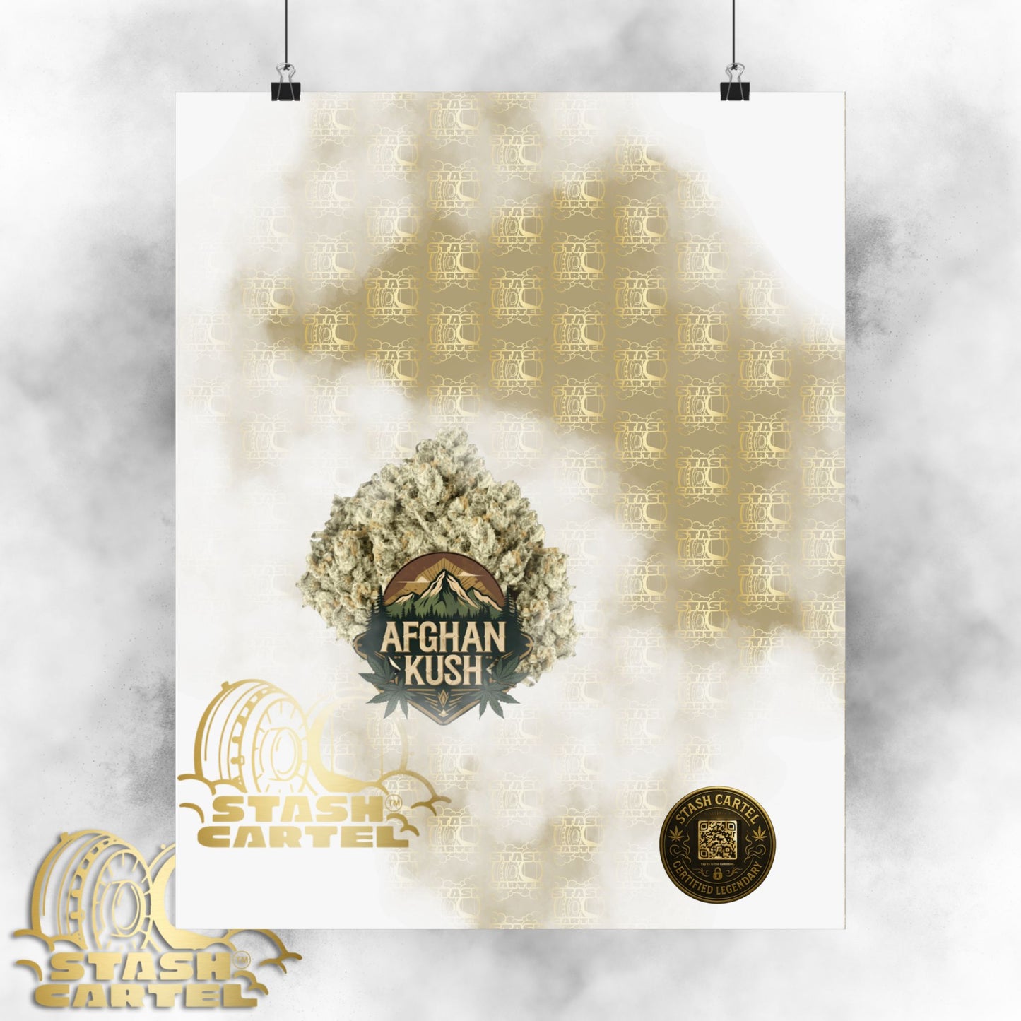 π§Ώπ Afghan Kush Poster β Deep Indica Poster with Landrace Power