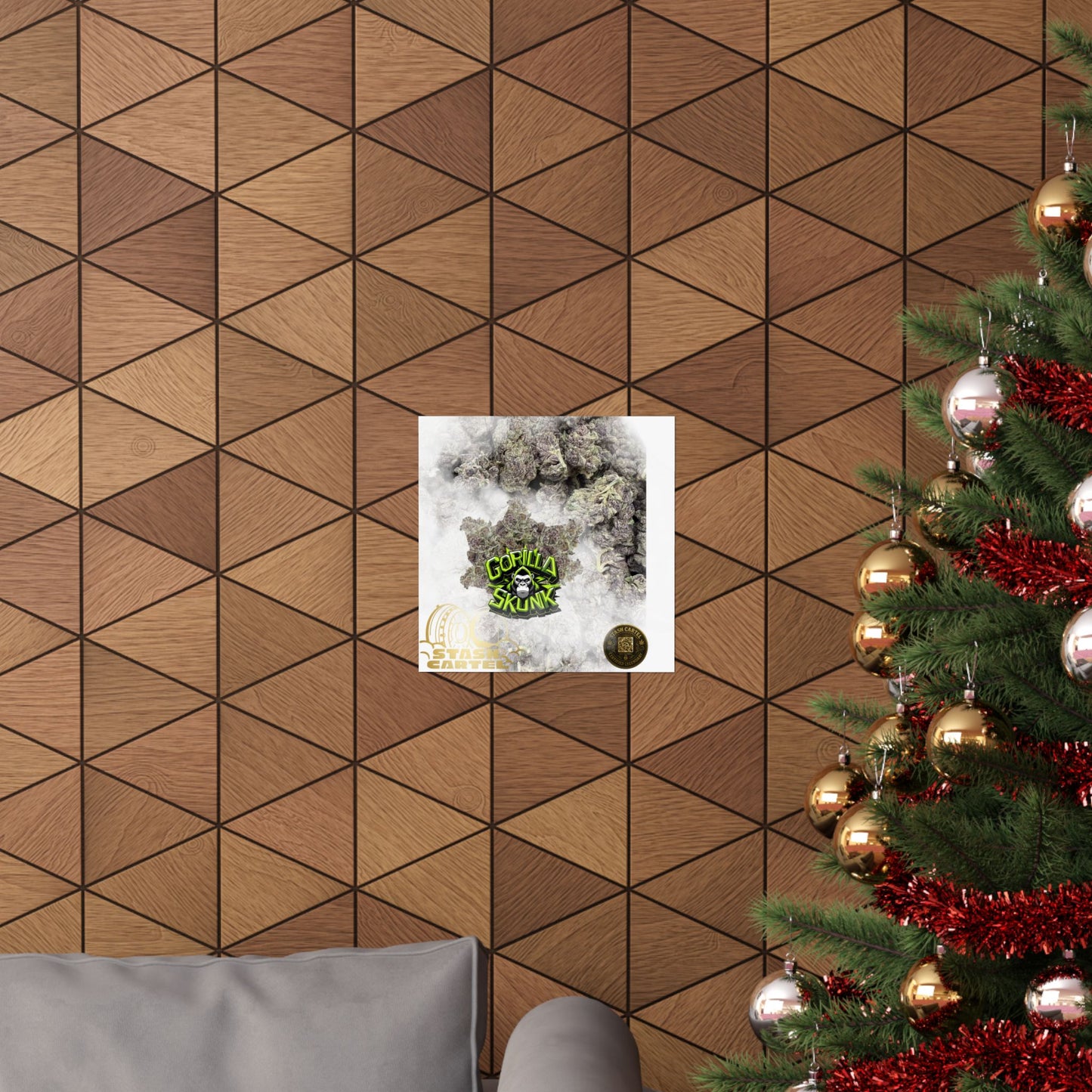 π¦ "Gorilla Skunk" Poster β Pungent Hybrid Cannabis Decor for Real Smokers