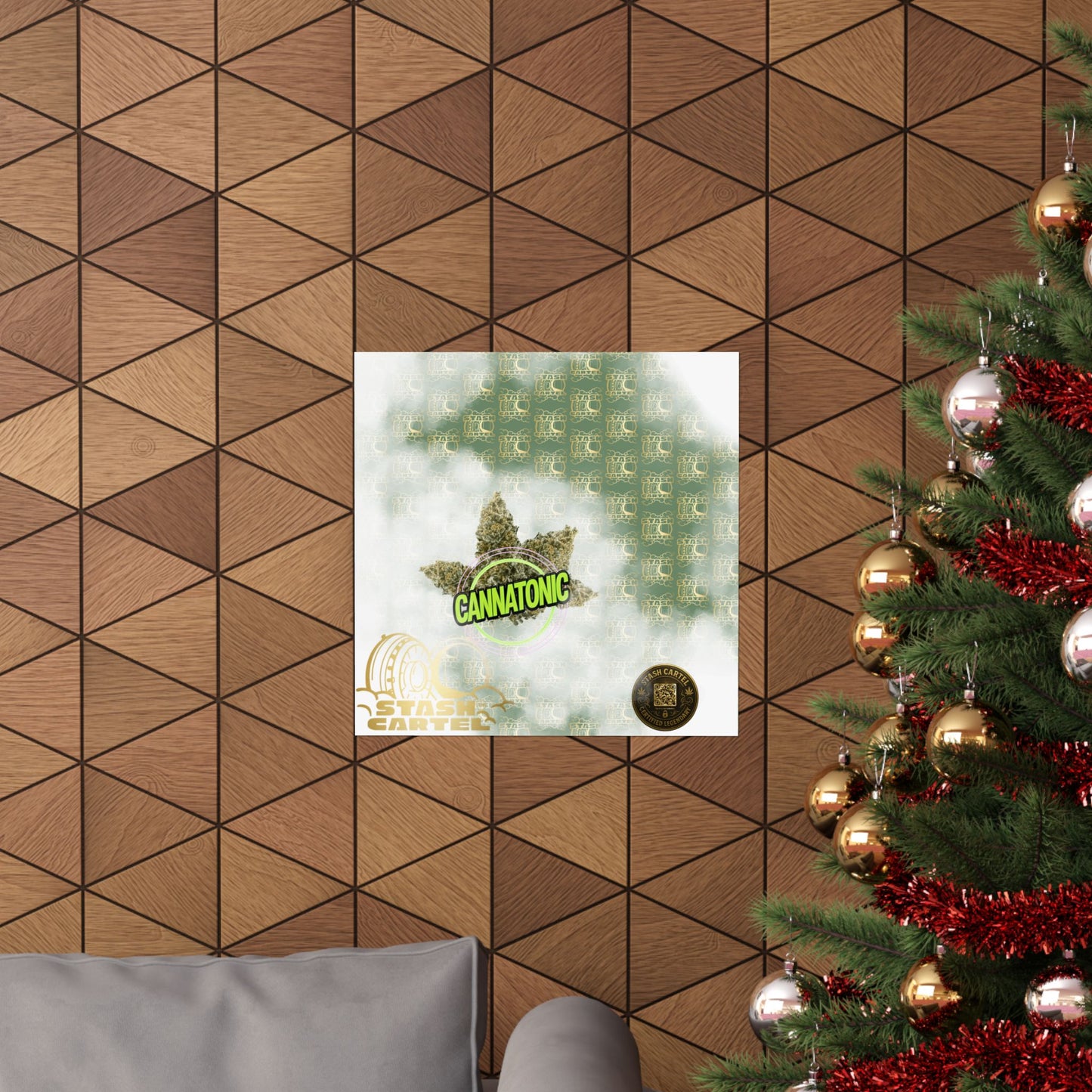 π§ββοΈπΏ Cannatonic Poster β High-CBD Hybrid Wall Art for Calm, Clear-Headed Wellness