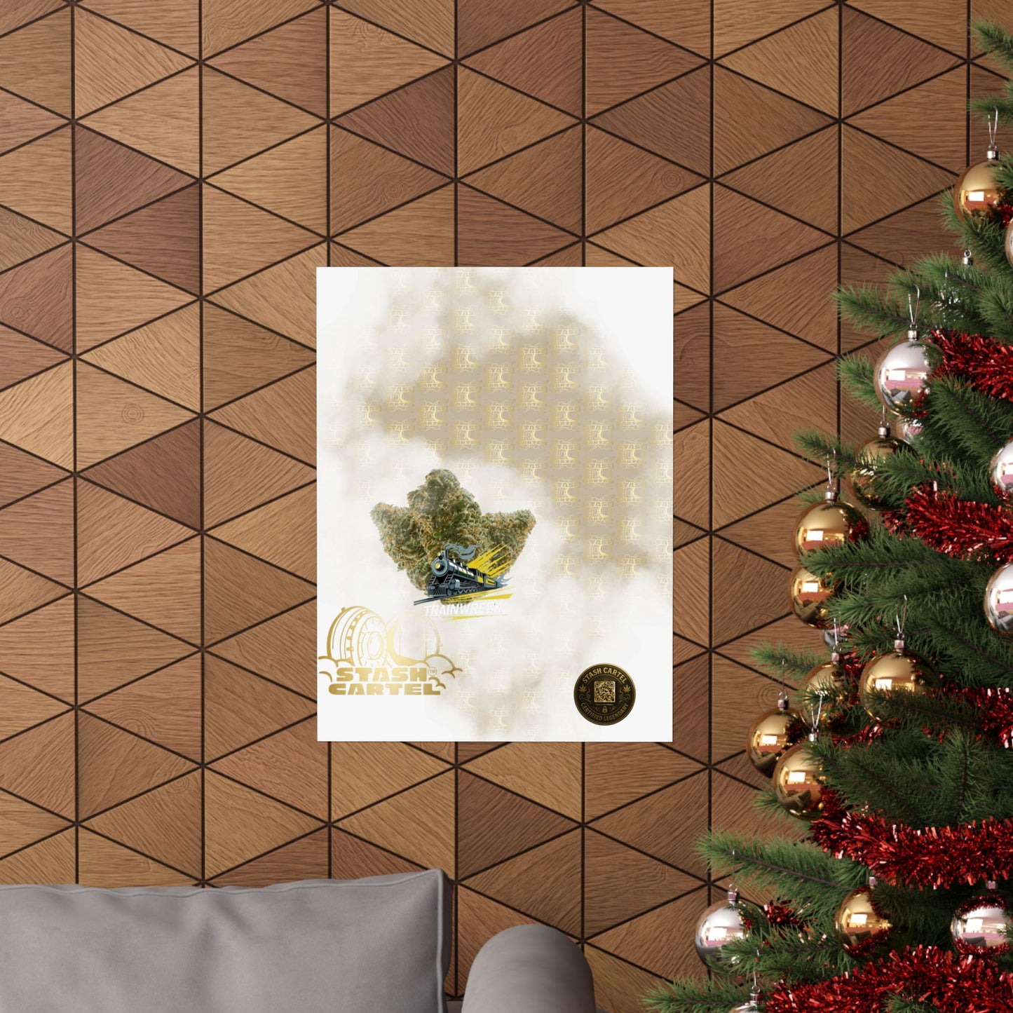 πβ‘ Trainwreck Poster β High-Voltage Sativa Wall Art for Focus & Flow
