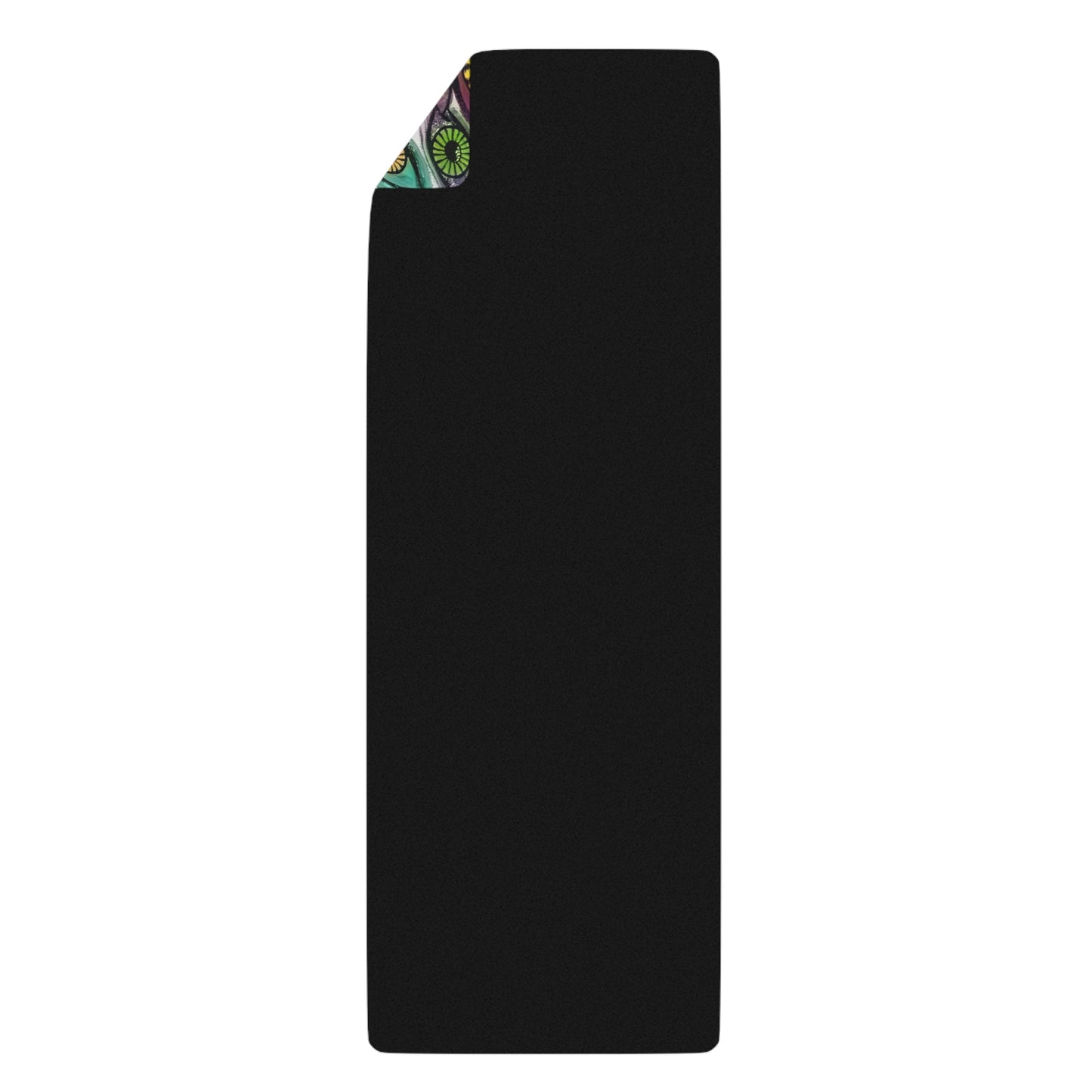 Vibrant Eye See You Too Pattern Rubber Yoga Mat, Eco-Friendly Fitness Mat, Colorful Exercise Gear, Yoga Enthusiast Gift, Meditation and Wellness