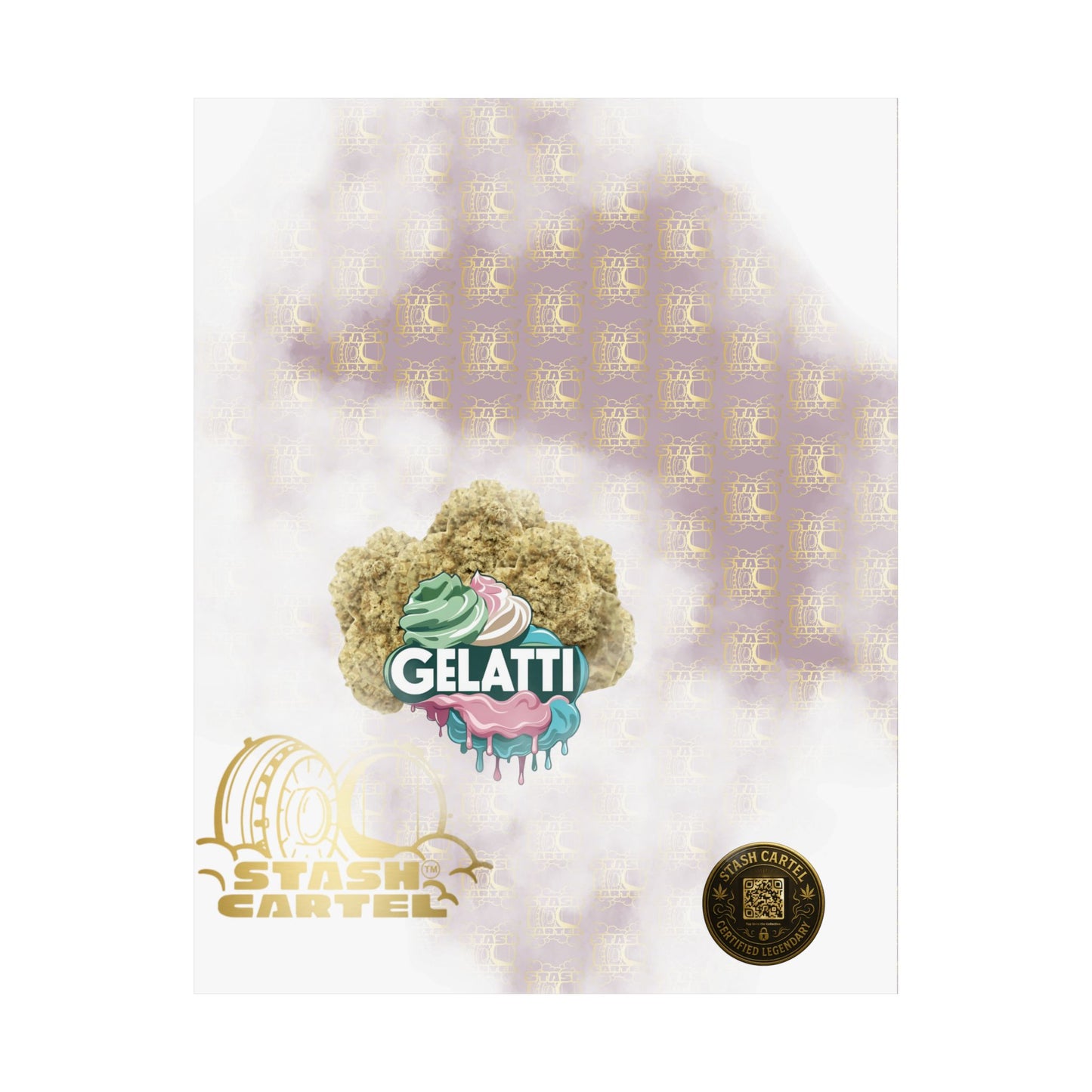 π¦π₯ Gelatti Poster β Bold Hybrid Art with Creamy Gelato & Biscotti Terps