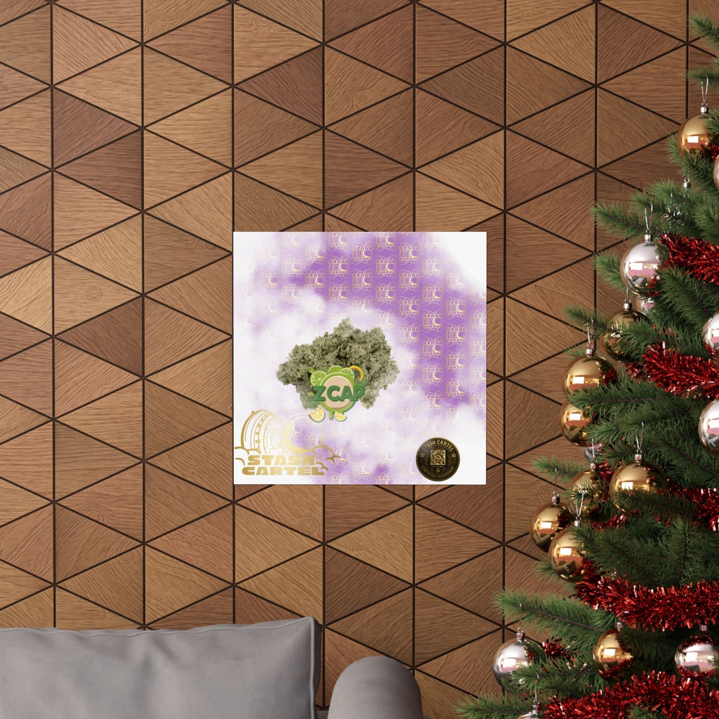 π§’π¬ Z Cap Poster β Designer Zkittlez Hybrid Wall Poster with Drippy Terps