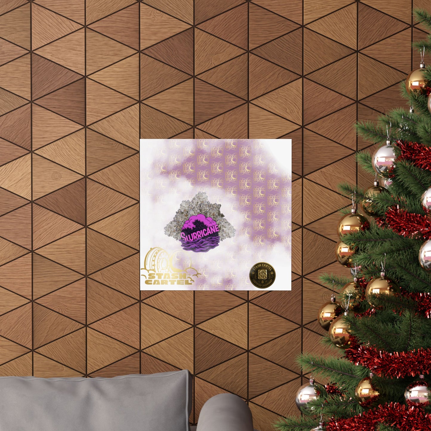 🌪️💜 Slurricane Poster – Indica Power Poster with Creamy Grape Terps