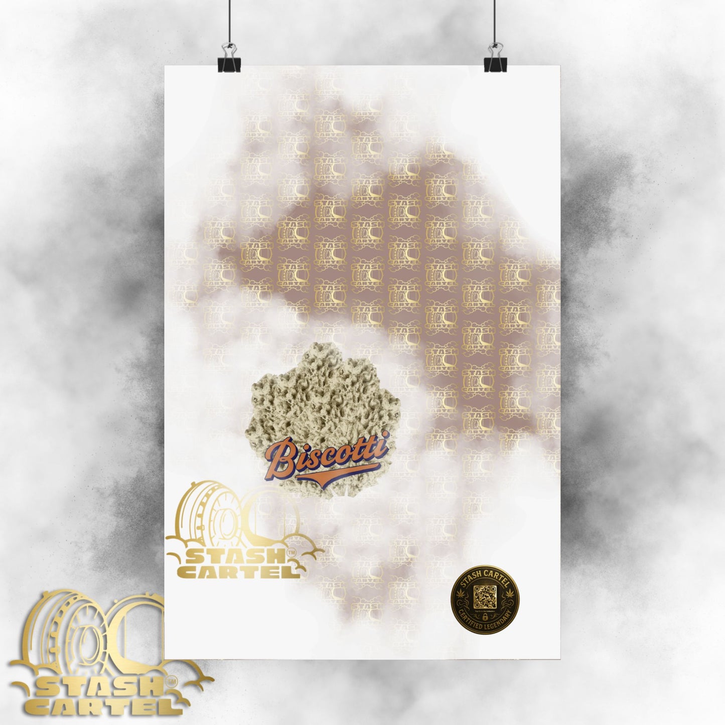 πͺπ€ Biscotti Poster β Cookie Gas Wall Art with Deep Indica Vibes