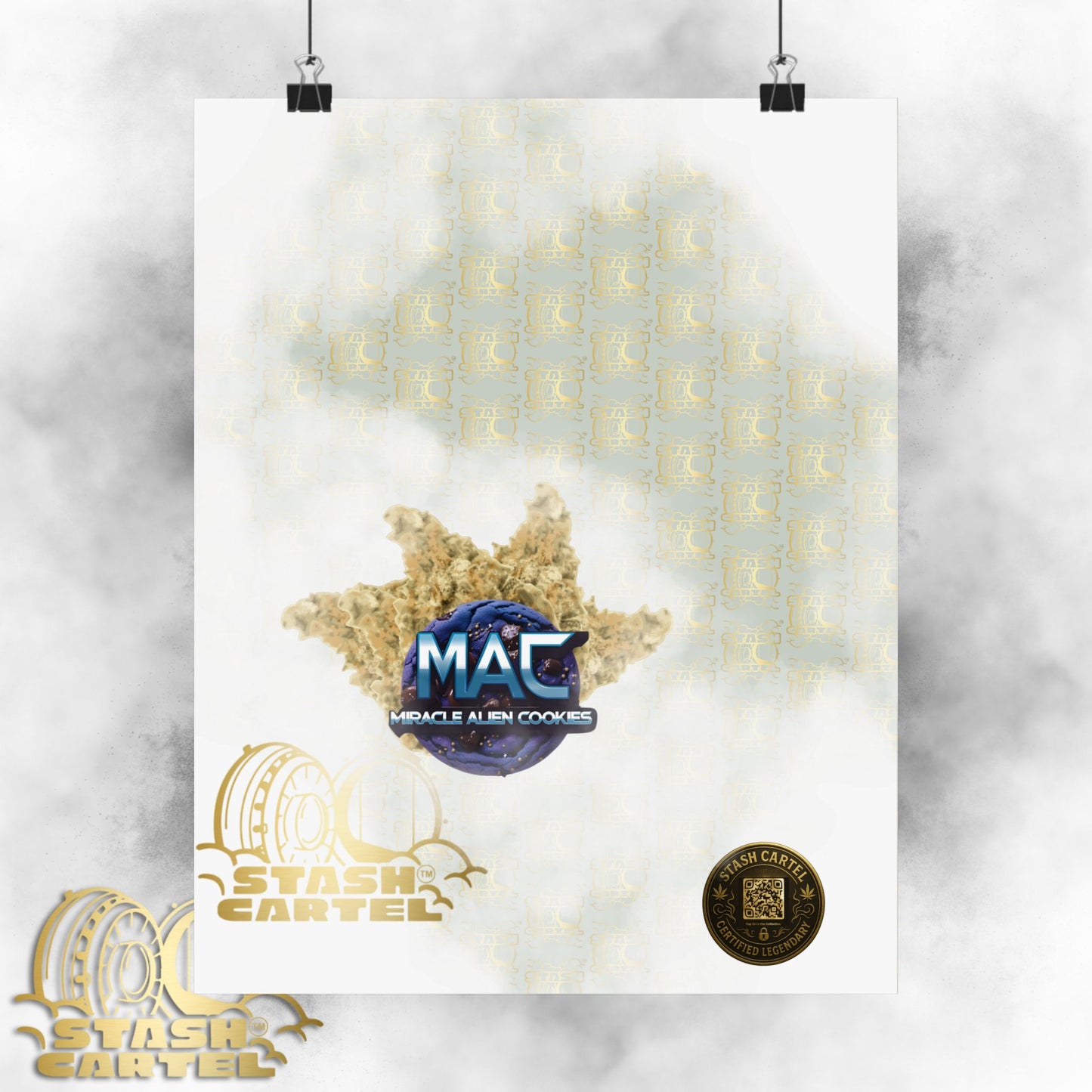 π½πͺ MAC (Miracle Alien Cookies) Poster β Cosmic Hybrid Wall Art with Designer Flavor