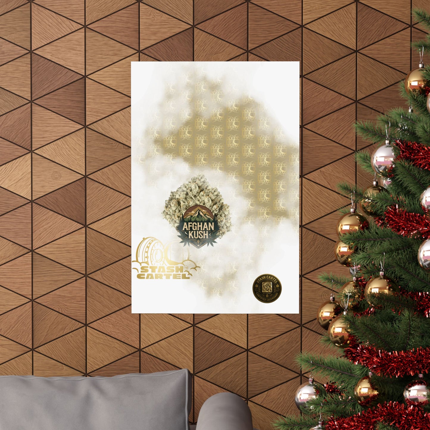 π§Ώπ Afghan Kush Poster β Deep Indica Poster with Landrace Power