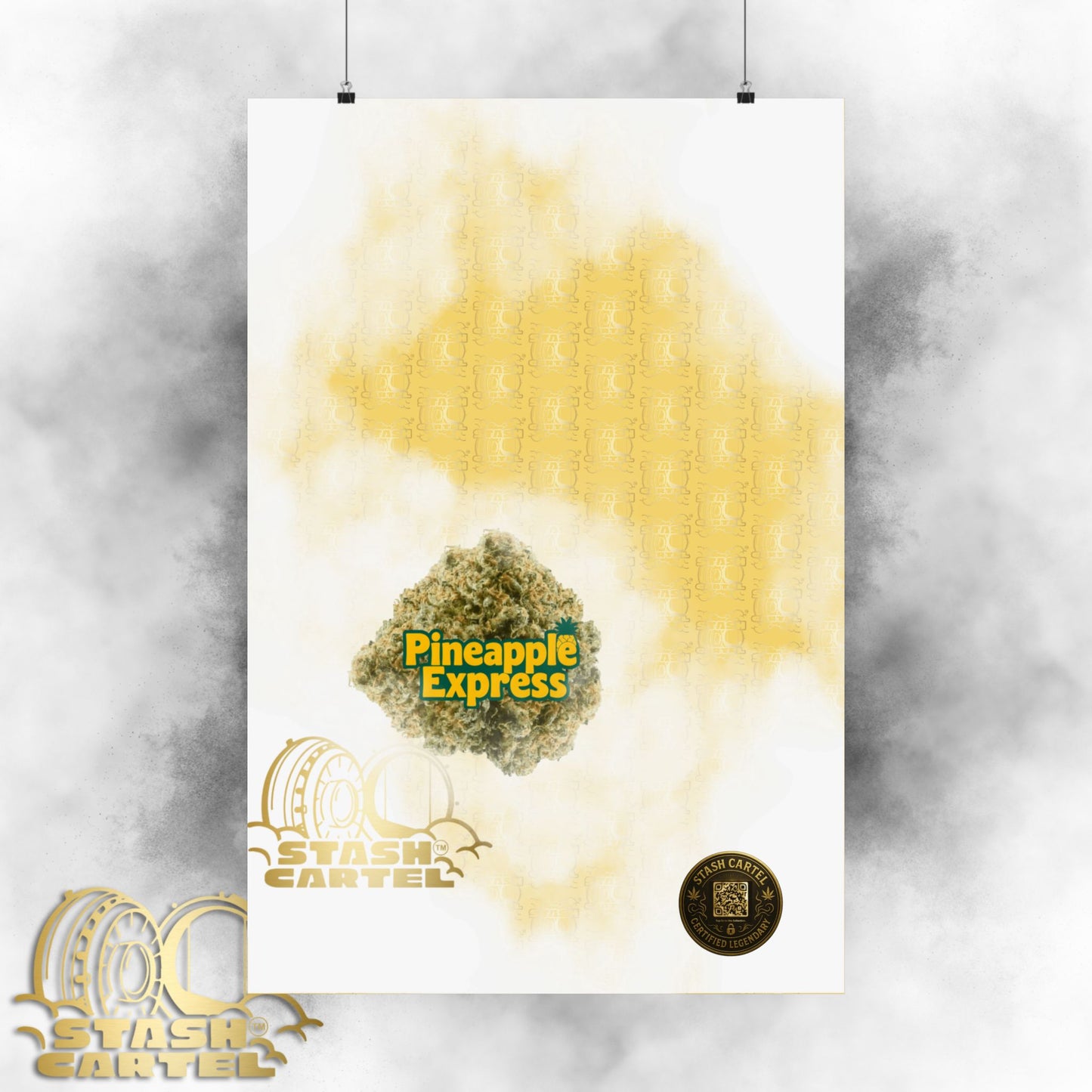 π "Pineapple Express" Tropical Sativa Drip β Sweet Cannabis Poster with High-Energy Vibes