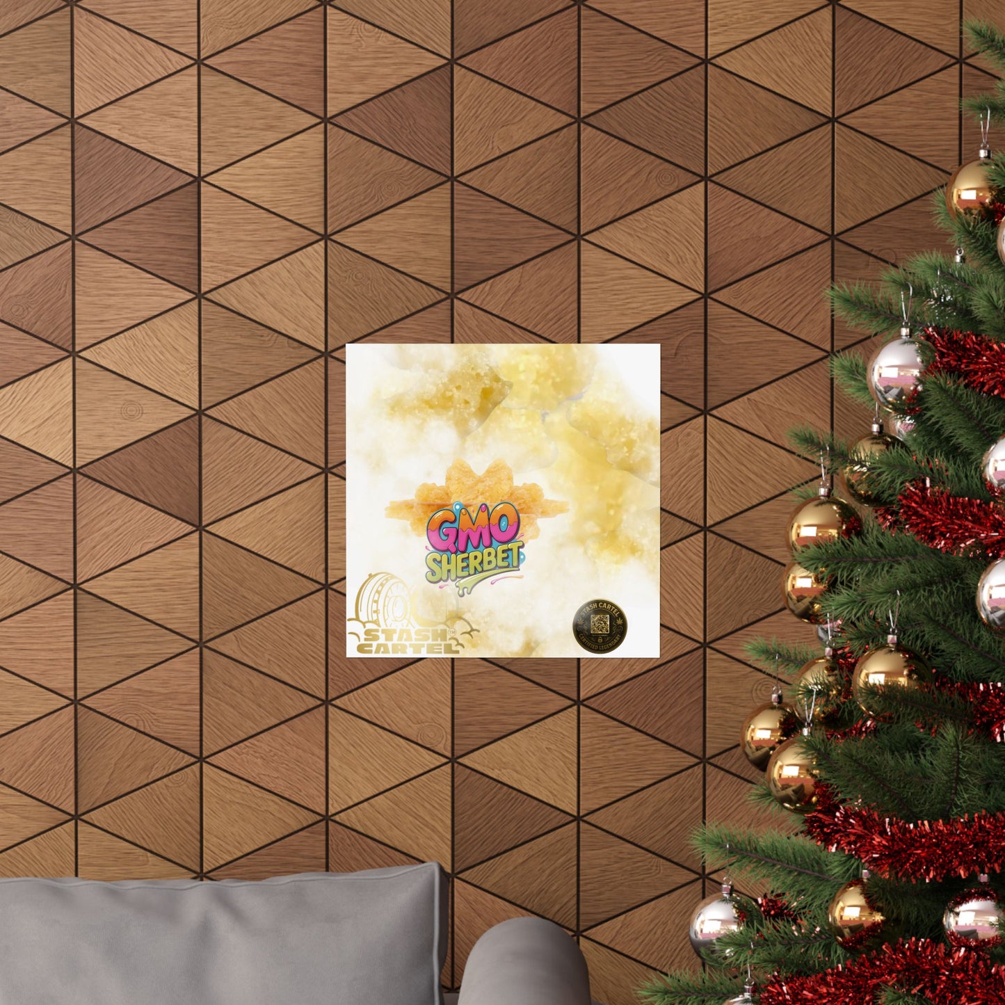 π§ "GMO Sherbet Crumble Sugar Wax" Terp Profile Art Poster