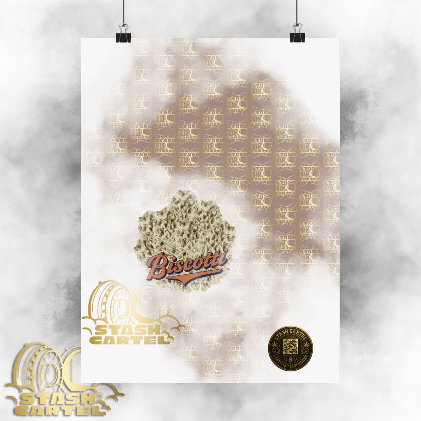 πͺπ€ Biscotti Poster β Cookie Gas Wall Art with Deep Indica Vibes