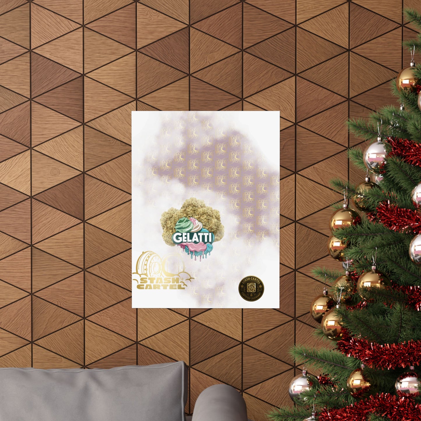 π¦π₯ Gelatti Poster β Bold Hybrid Art with Creamy Gelato & Biscotti Terps