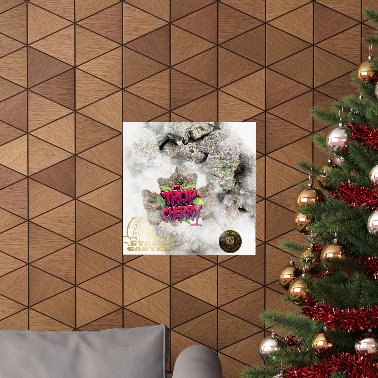 🍒⚡ Trop Cherry Poster – Sativa Poster for Sweet Energy & Focus