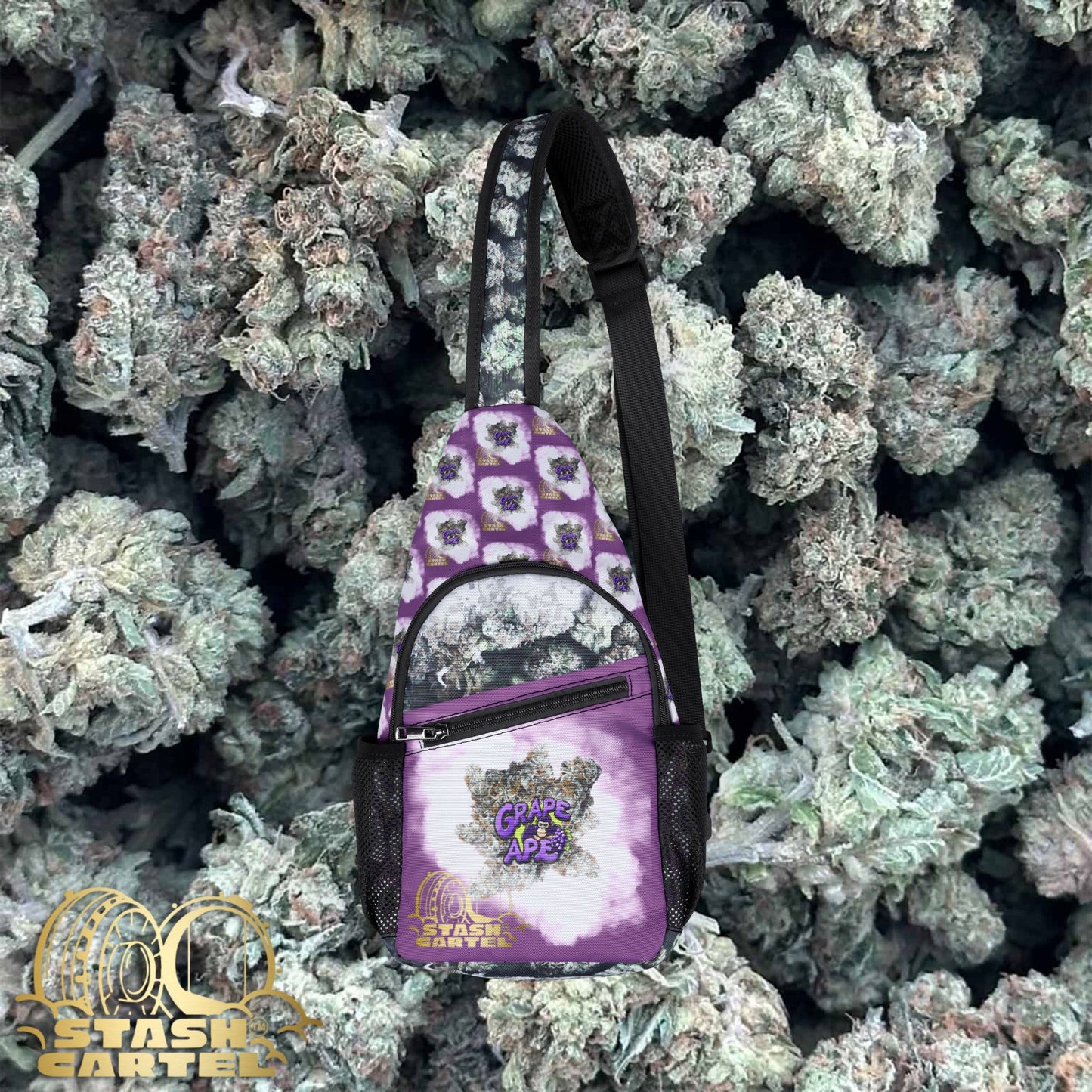 Grape Ape Stash Bag β Heavyweight Purple with Quiet Roar