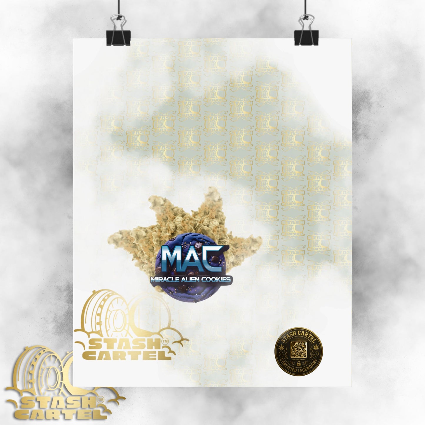 π½πͺ MAC (Miracle Alien Cookies) Poster β Cosmic Hybrid Wall Art with Designer Flavor
