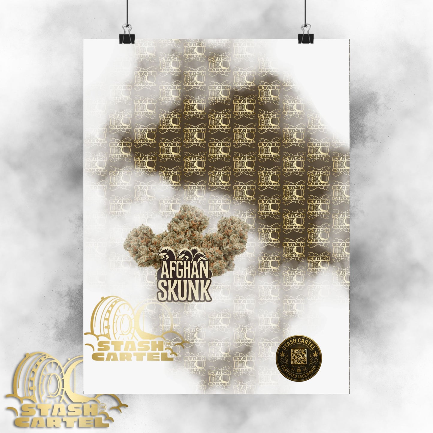 π¦¨π Afghan Skunk Poster β Classic Indica with Earthy Musk & Knockout Funk
