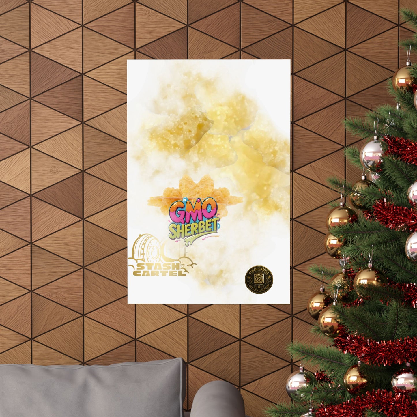 π§ "GMO Sherbet Crumble Sugar Wax" Terp Profile Art Poster