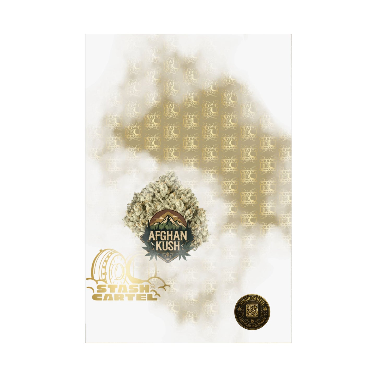 π§Ώπ Afghan Kush Poster β Deep Indica Poster with Landrace Power