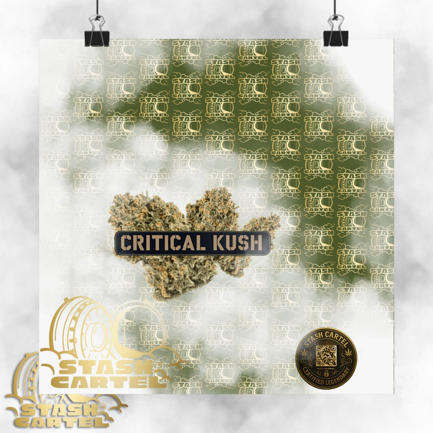 π£π² Critical Kush Poster β Classic Indica Wall Art with Spicy Earth & Knockout Calm