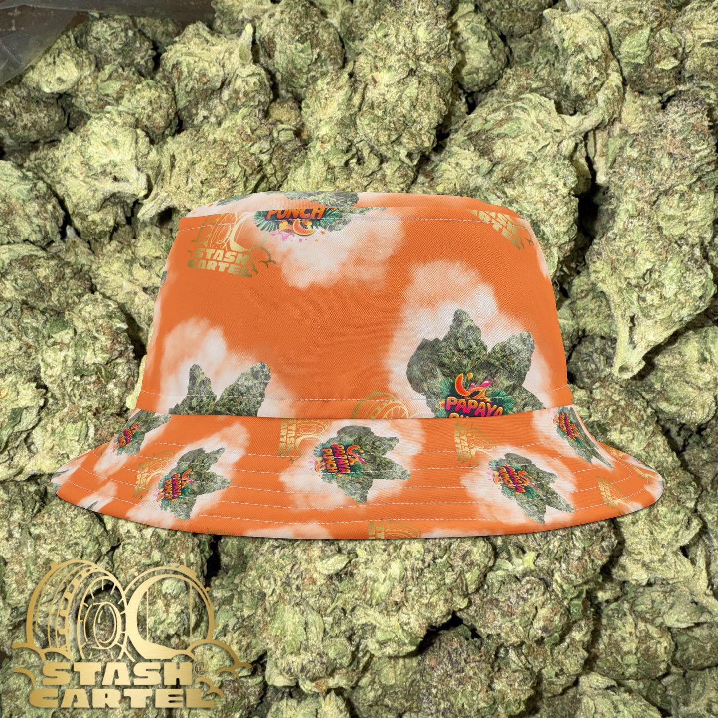 🍹 Papaya Punch Bucket Hat – Tropical Funk, Easy Flow