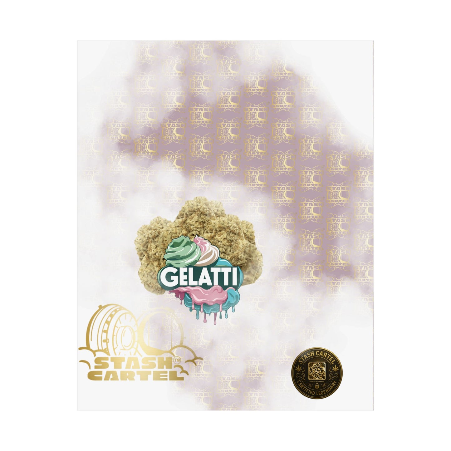 π¦π₯ Gelatti Poster β Bold Hybrid Art with Creamy Gelato & Biscotti Terps