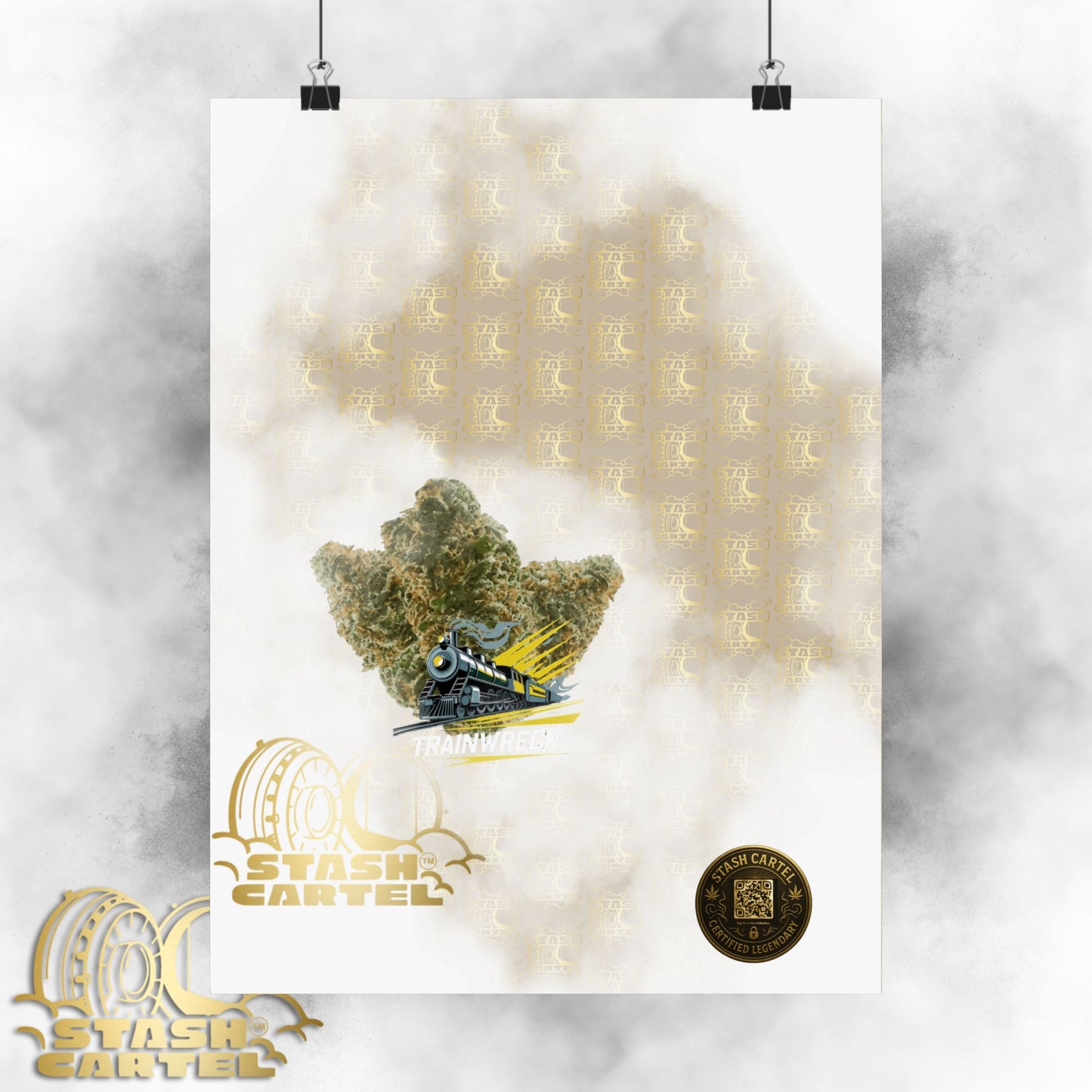 πβ‘ Trainwreck Poster β High-Voltage Sativa Wall Art for Focus & Flow