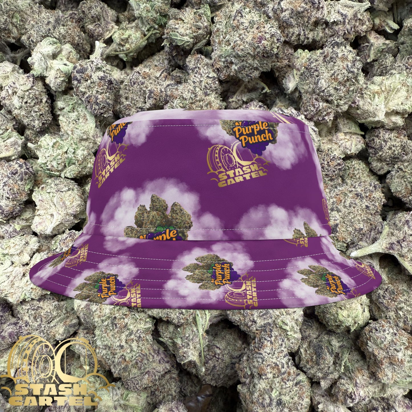 Purple Punch Bucket Hat β Fruity Knockout with Cozy Drip