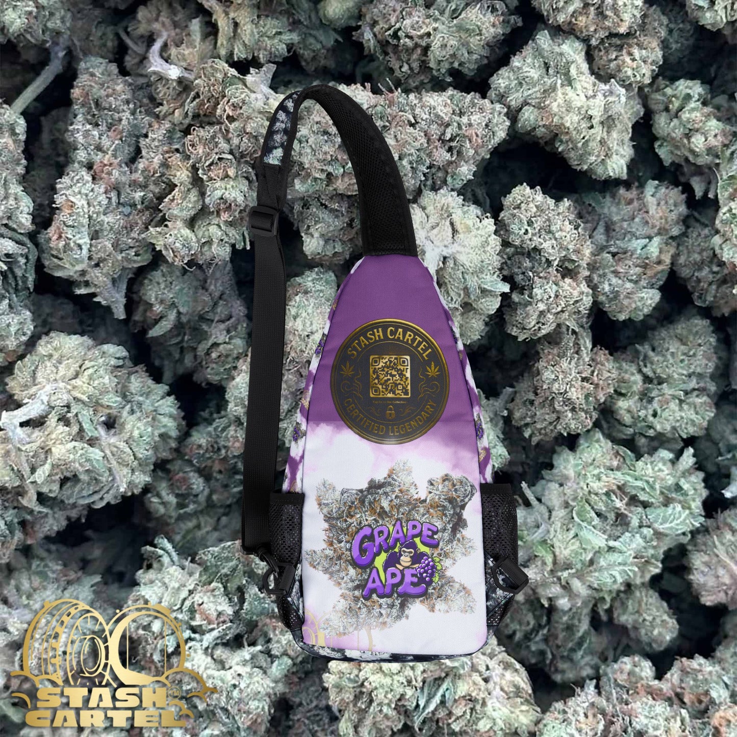 Grape Ape Stash Bag β Heavyweight Purple with Quiet Roar