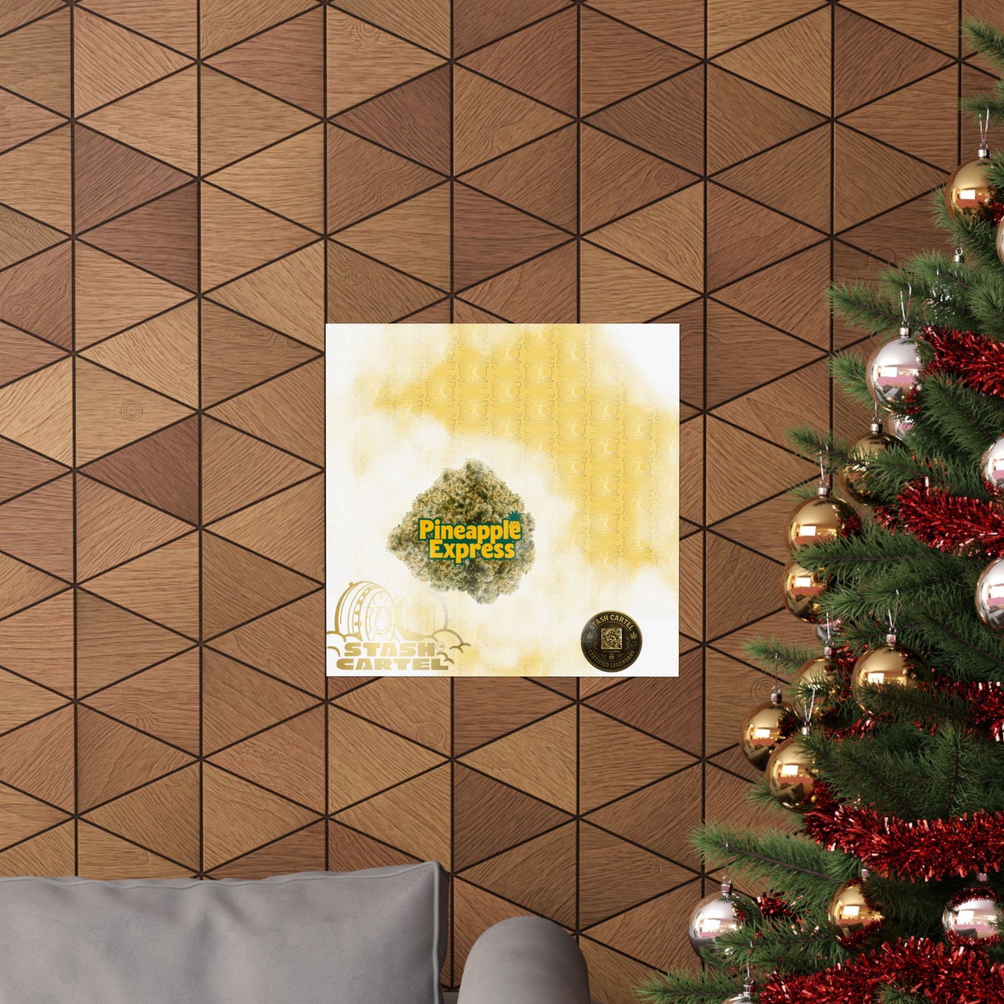 π "Pineapple Express" Tropical Sativa Drip β Sweet Cannabis Poster with High-Energy Vibes