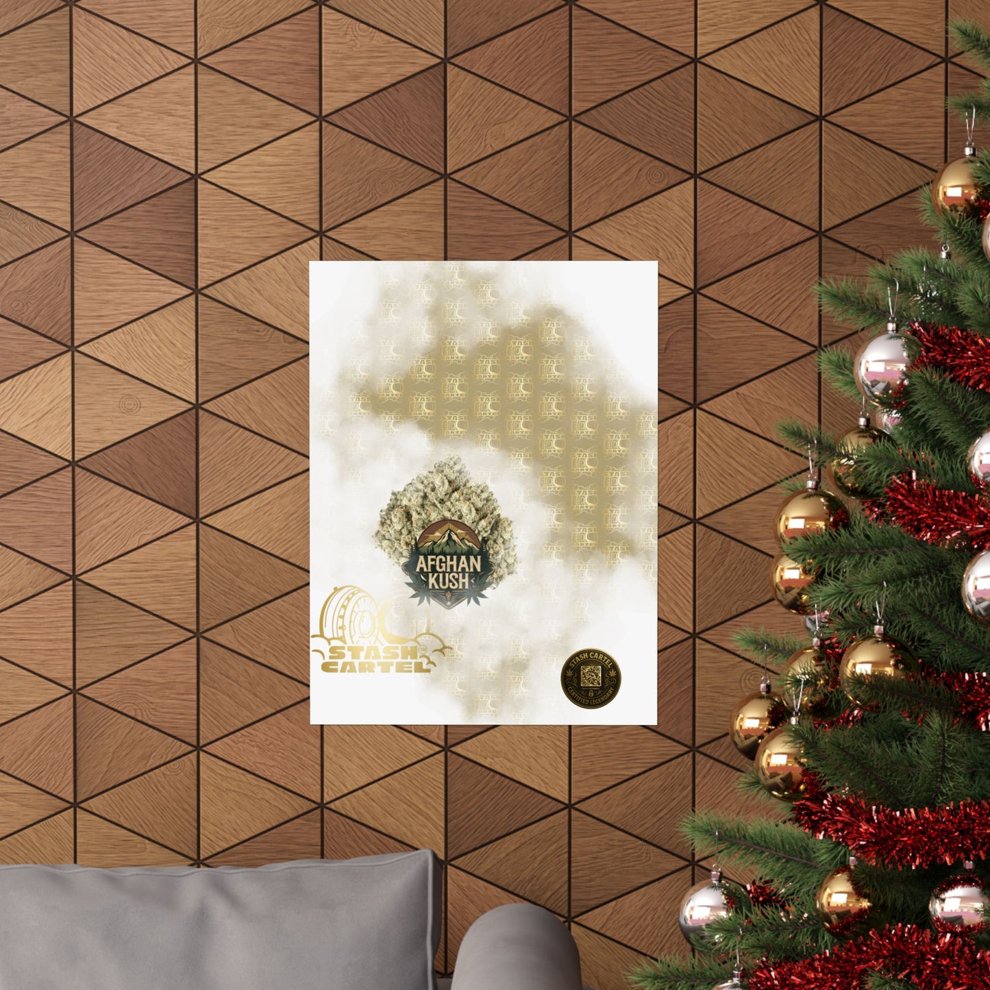 π§Ώπ Afghan Kush Poster β Deep Indica Poster with Landrace Power