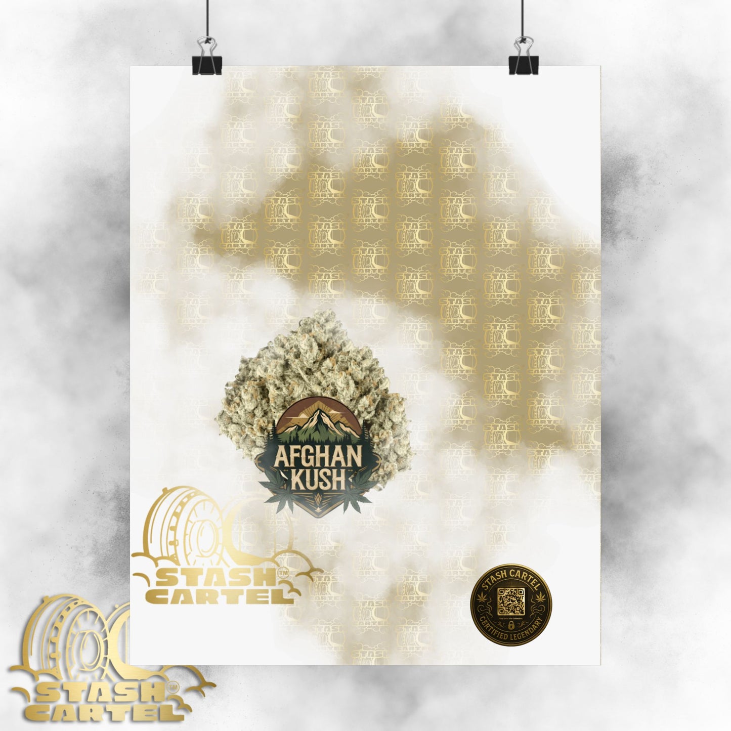 π§Ώπ Afghan Kush Poster β Deep Indica Poster with Landrace Power
