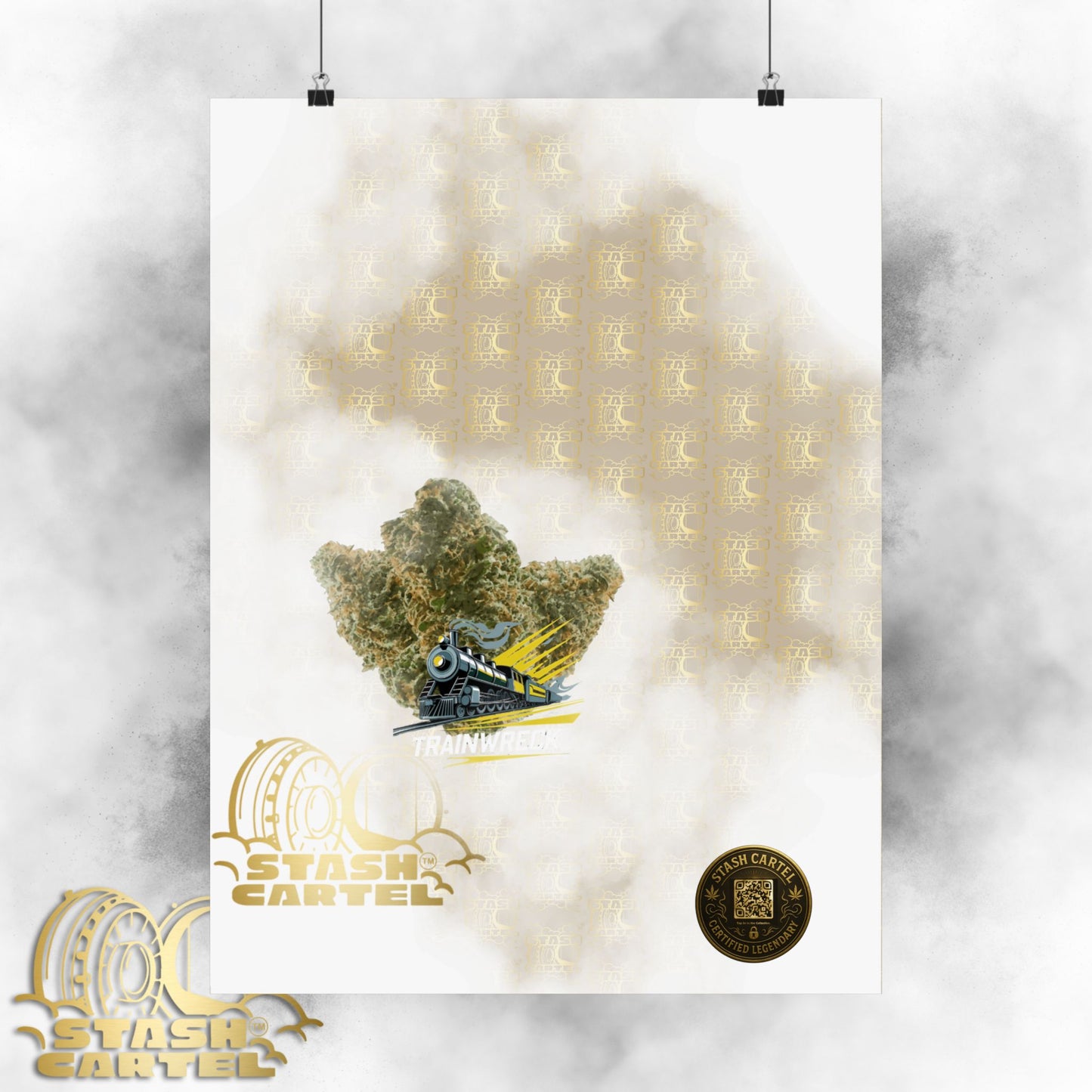 πβ‘ Trainwreck Poster β High-Voltage Sativa Wall Art for Focus & Flow