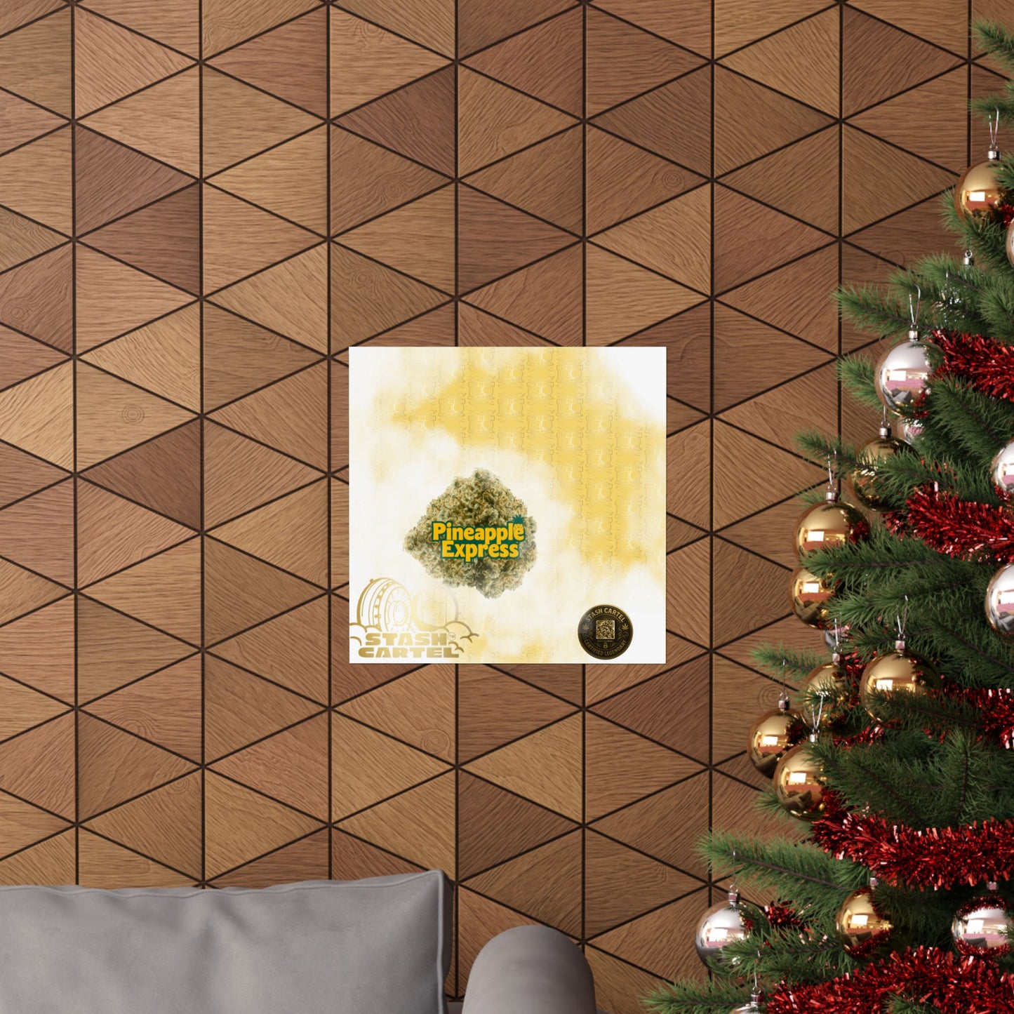 π "Pineapple Express" Tropical Sativa Drip β Sweet Cannabis Poster with High-Energy Vibes