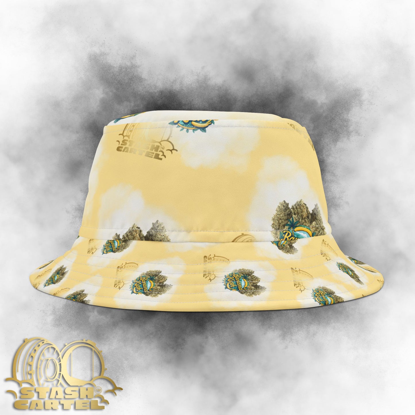 Banana Kush Bucket Hat – Creamy Drip with Sunset Vibes