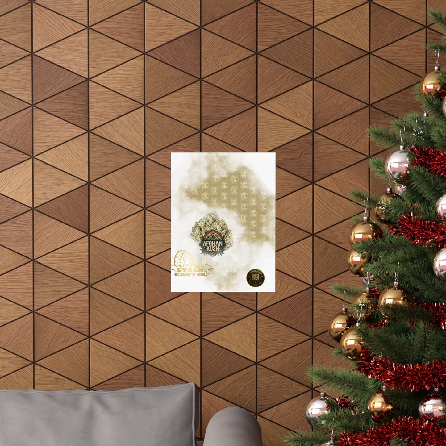 π§Ώπ Afghan Kush Poster β Deep Indica Poster with Landrace Power