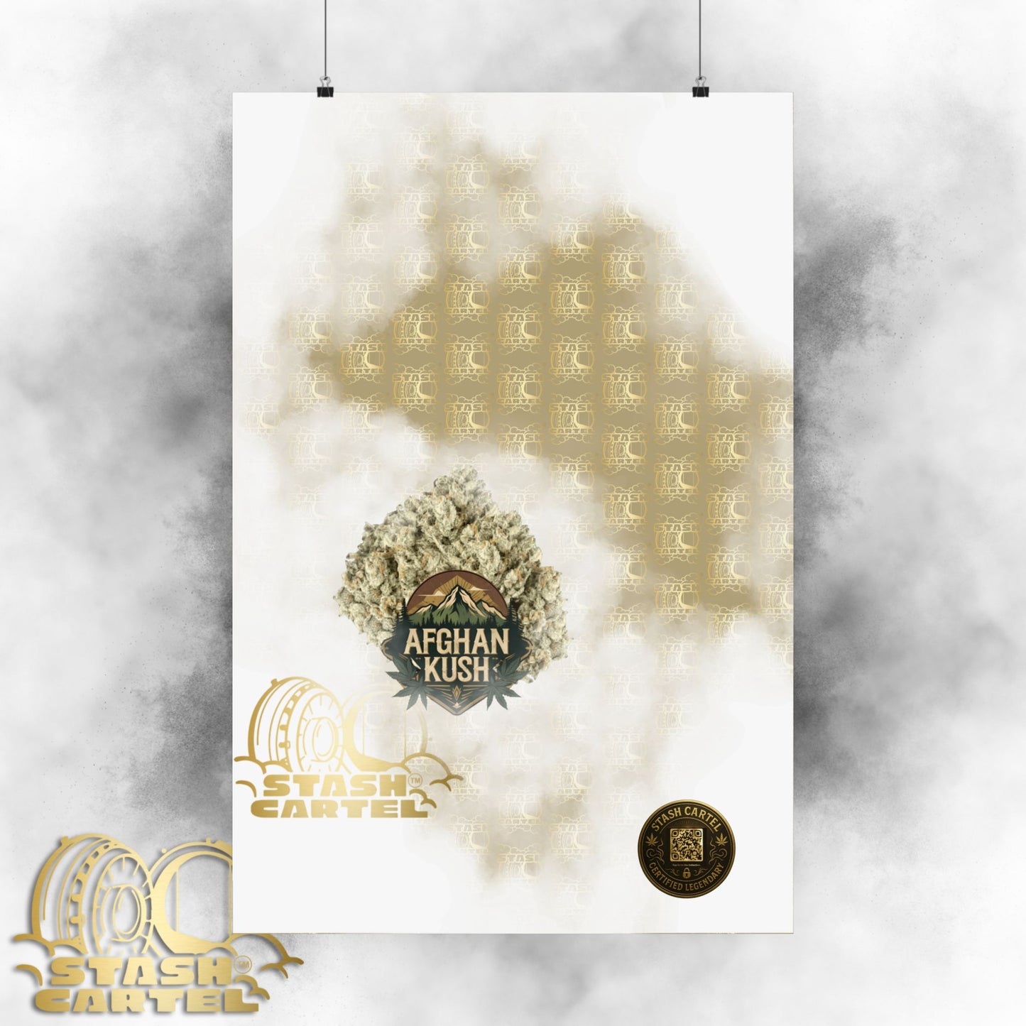 π§Ώπ Afghan Kush Poster β Deep Indica Poster with Landrace Power