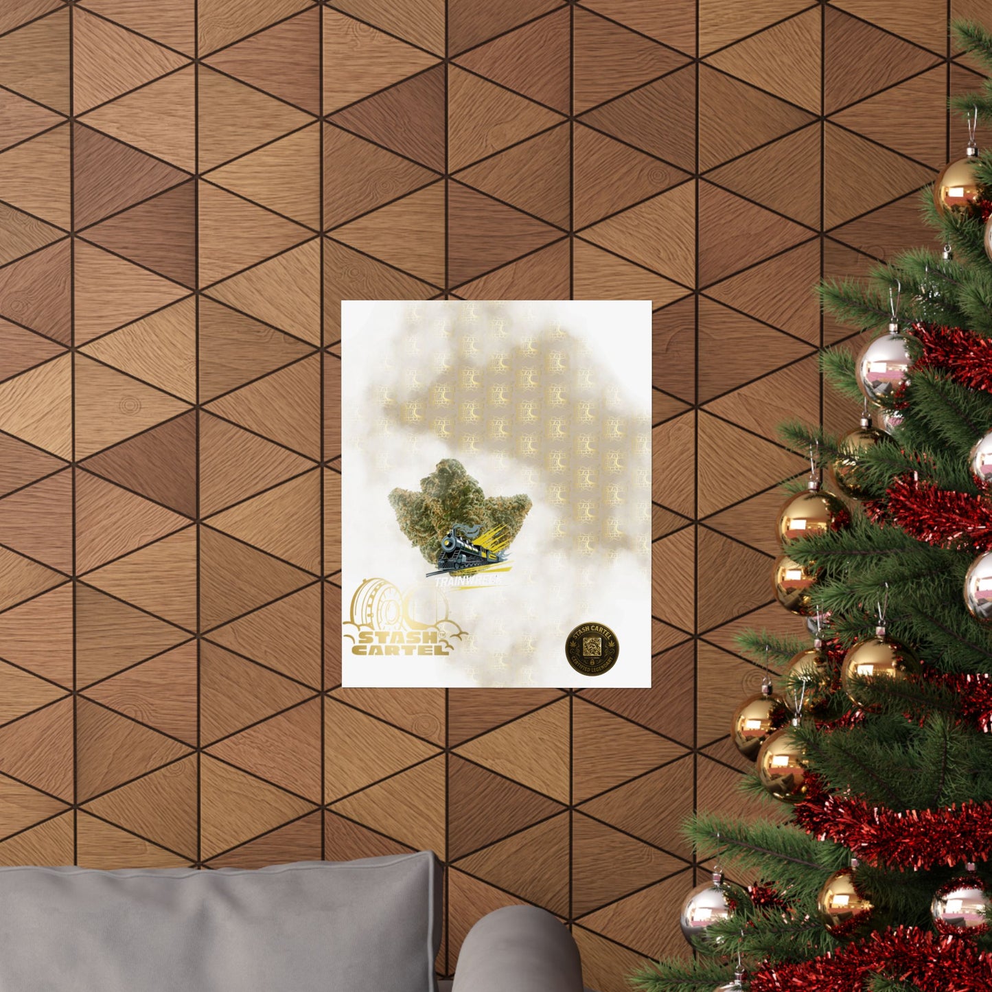πβ‘ Trainwreck Poster β High-Voltage Sativa Wall Art for Focus & Flow