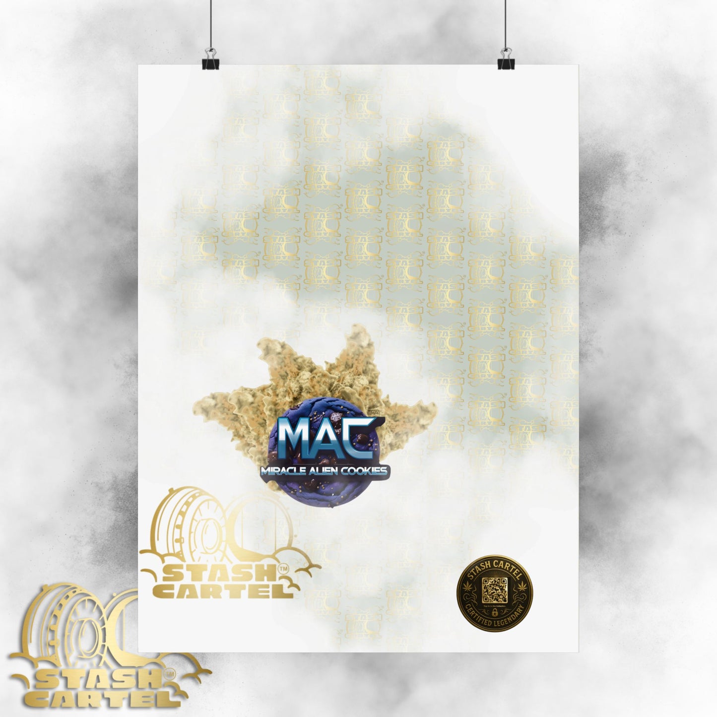 π½πͺ MAC (Miracle Alien Cookies) Poster β Cosmic Hybrid Wall Art with Designer Flavor