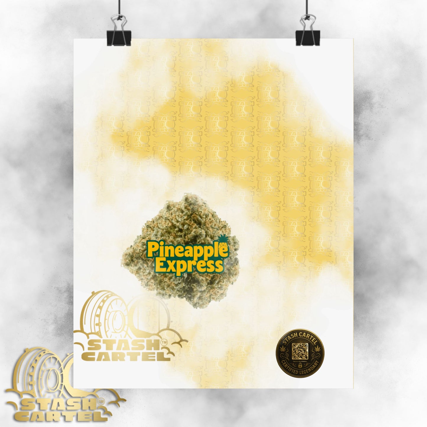 π "Pineapple Express" Tropical Sativa Drip β Sweet Cannabis Poster with High-Energy Vibes
