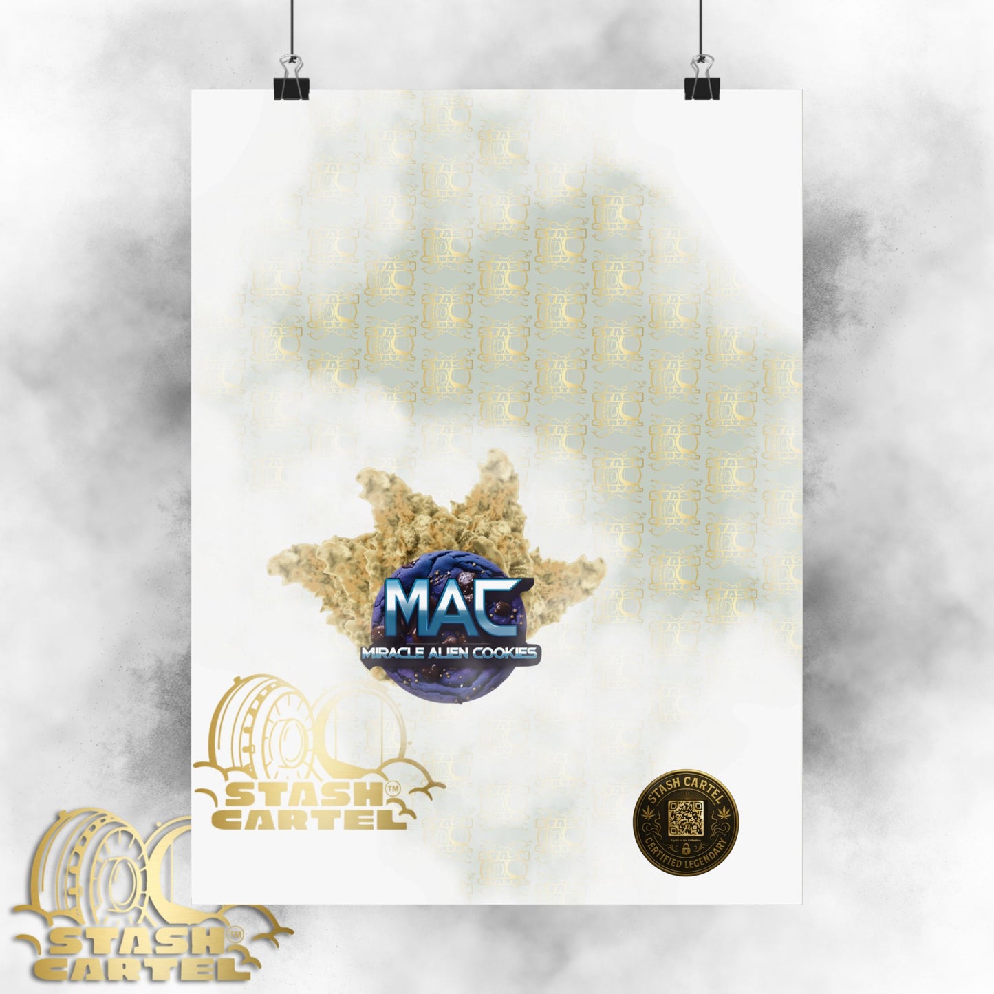 π½πͺ MAC (Miracle Alien Cookies) Poster β Cosmic Hybrid Wall Art with Designer Flavor