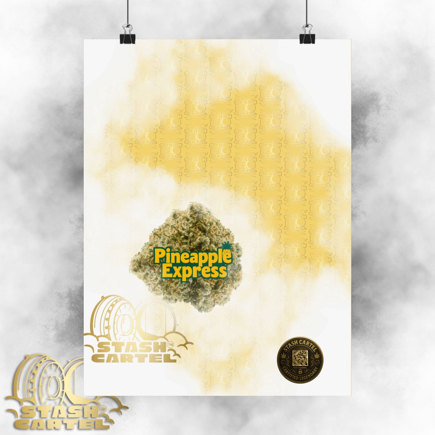 π "Pineapple Express" Tropical Sativa Drip β Sweet Cannabis Poster with High-Energy Vibes
