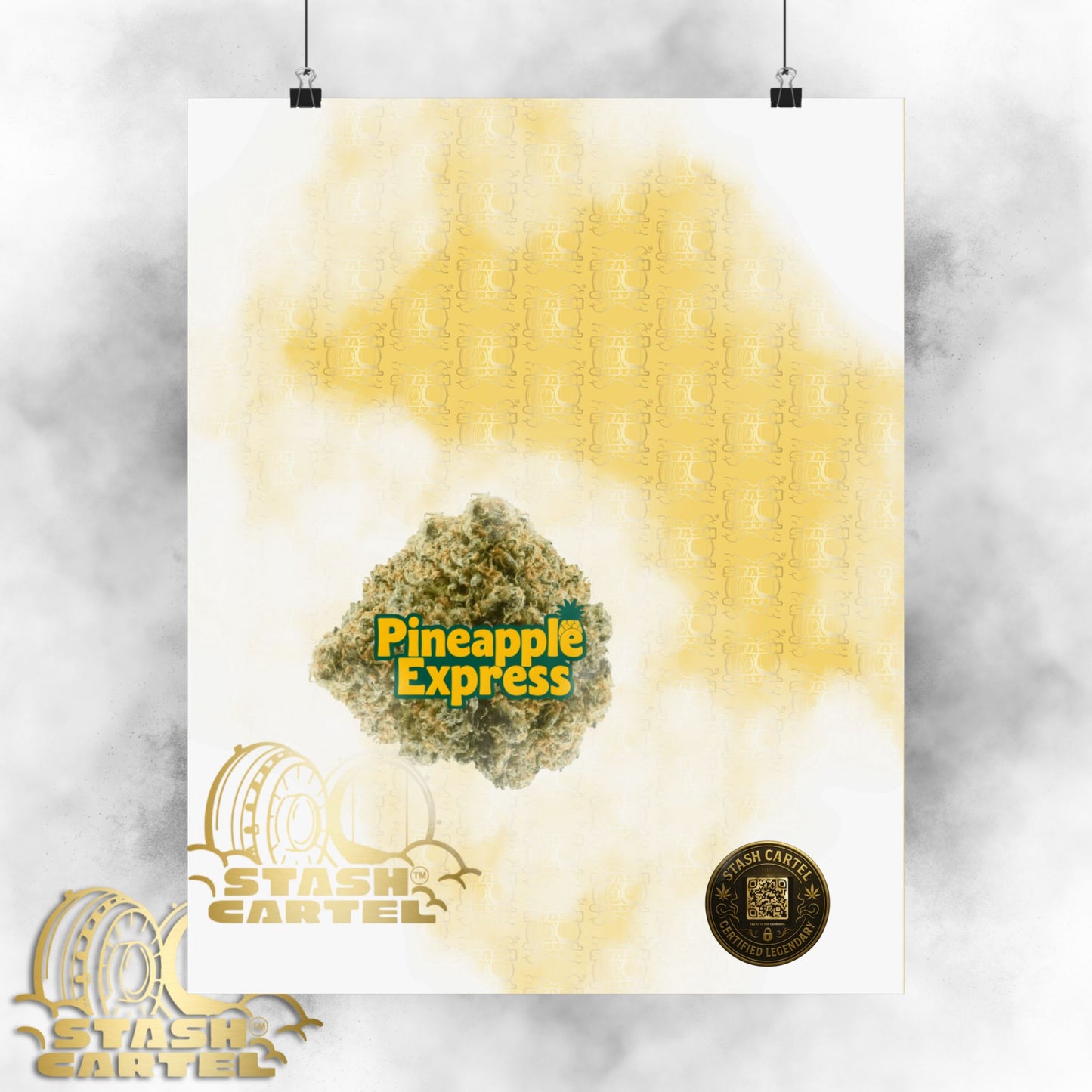 π "Pineapple Express" Tropical Sativa Drip β Sweet Cannabis Poster with High-Energy Vibes