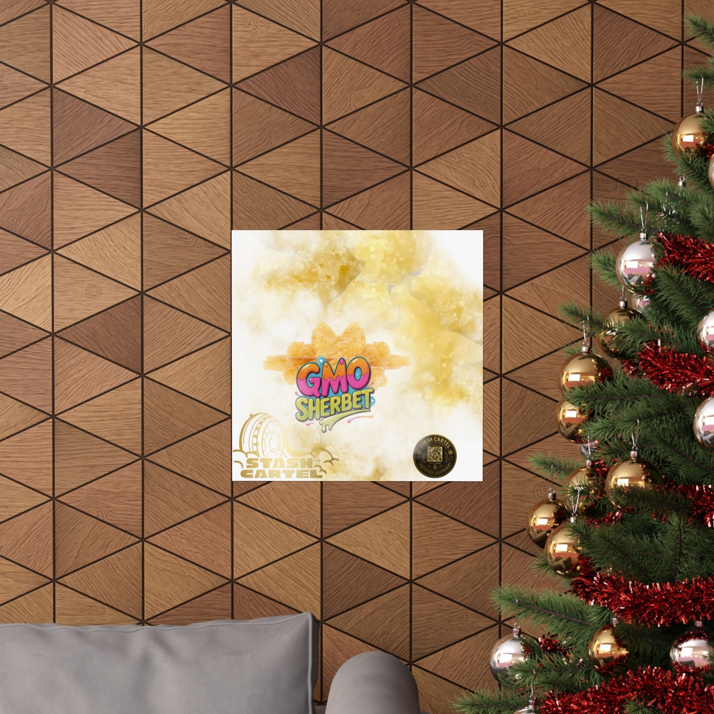 π§ "GMO Sherbet Crumble Sugar Wax" Terp Profile Art Poster