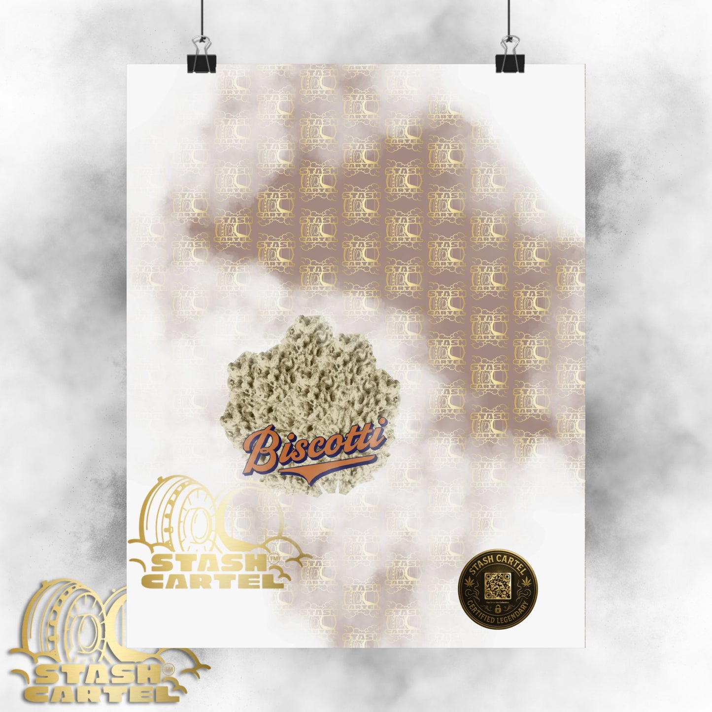 πͺπ€ Biscotti Poster β Cookie Gas Wall Art with Deep Indica Vibes