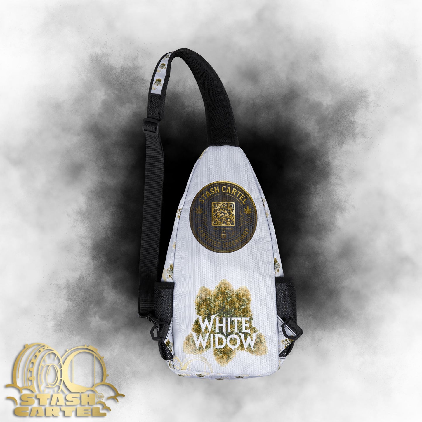 White Widow Stash Bag – Frosted Fire with Classic Bite