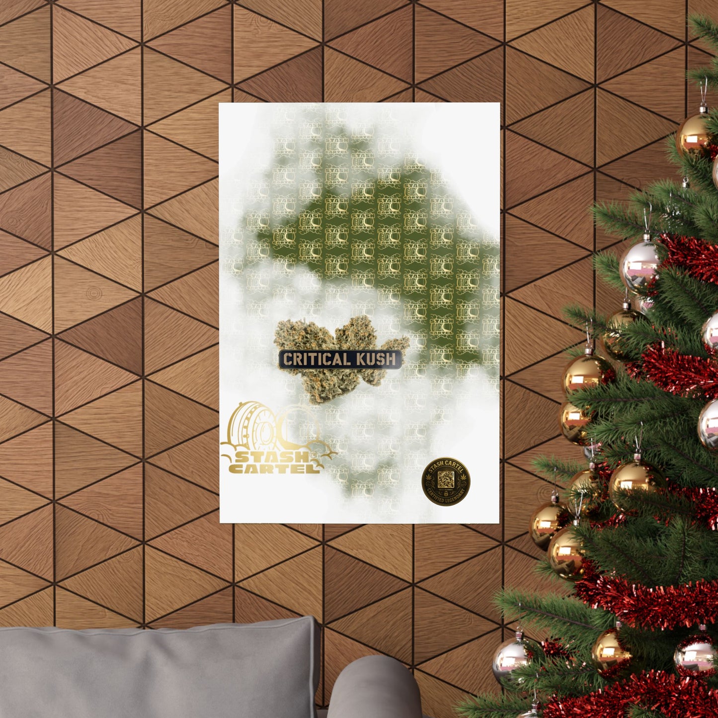 π£π² Critical Kush Poster β Classic Indica Wall Art with Spicy Earth & Knockout Calm
