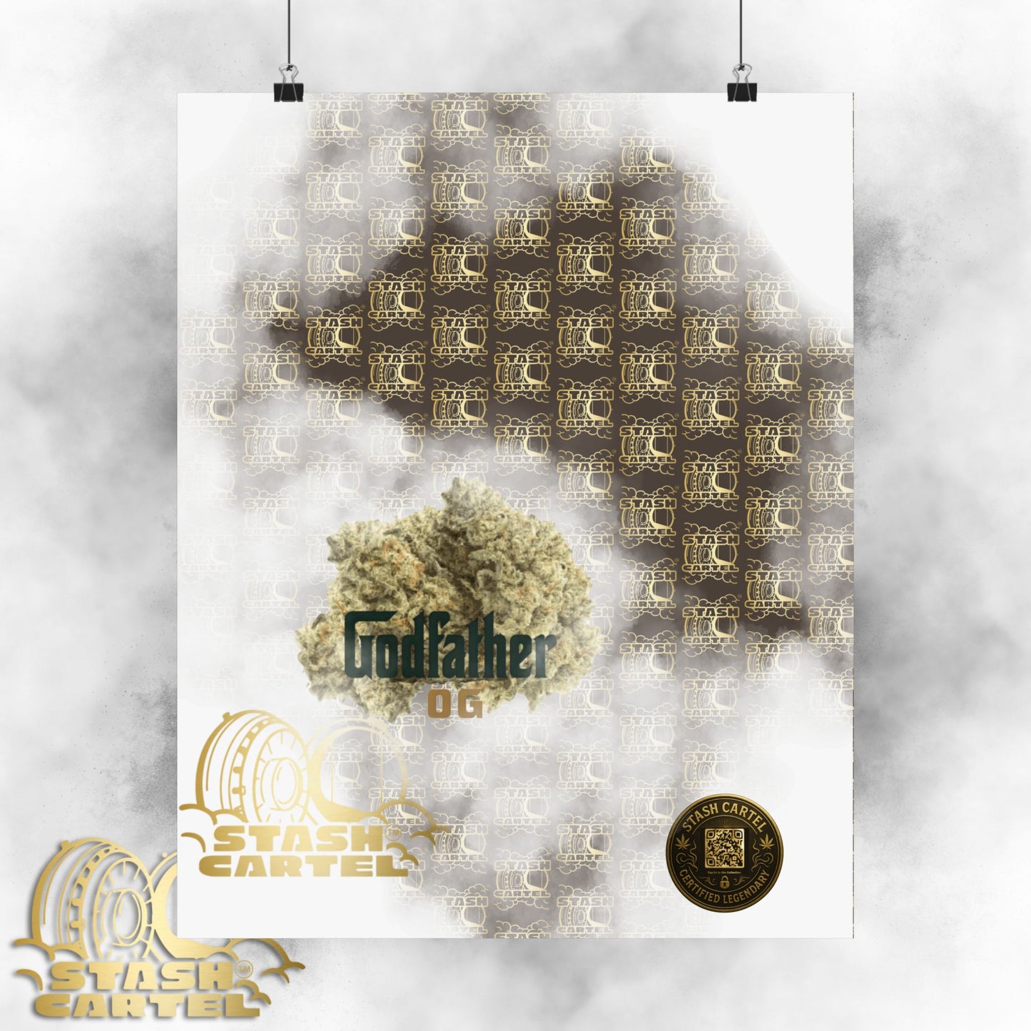 π΄οΈπ¨ "Godfather OG" Indica Poster β The Don of Heavy OGs