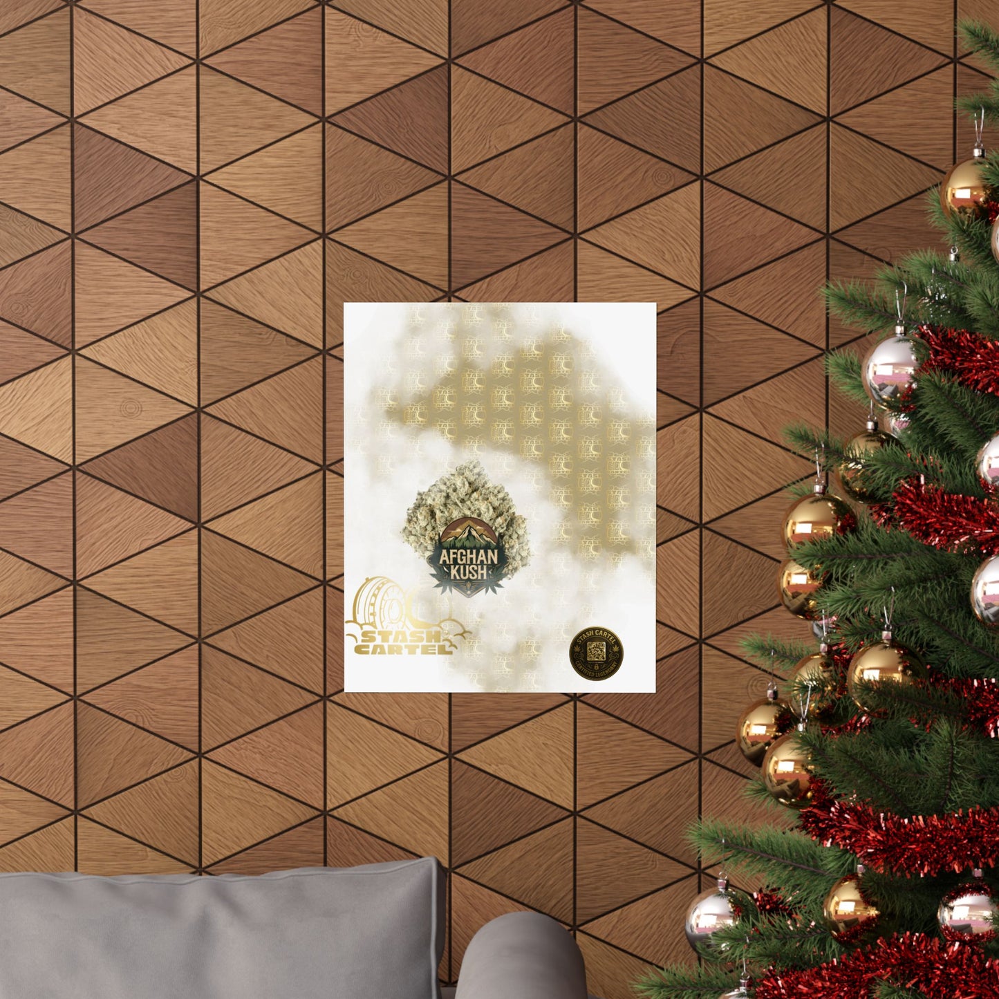 π§Ώπ Afghan Kush Poster β Deep Indica Poster with Landrace Power